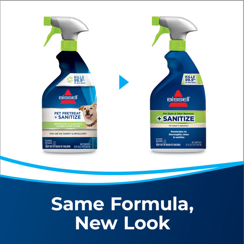 Pet Stain & Odor Remover + Sanitize Formula for Carpet & Upholstery, 22 oz