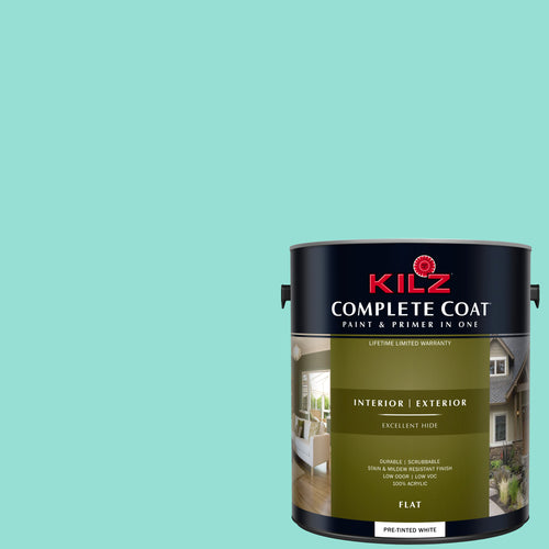 Polished Turquoise, Complete Coat Interior/Exterior Paint & Primer in One